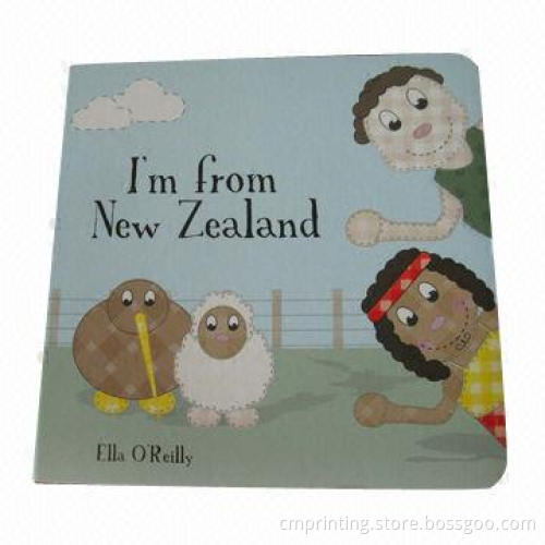 Gray Board Book Printing, Full Color/2 x 350g/Round Corner